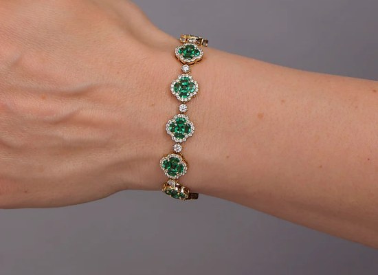Sapphire and Diamond Tennis Bracelet