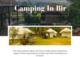 Experience Camping in Bir with Scenic Mountain Surroundings
